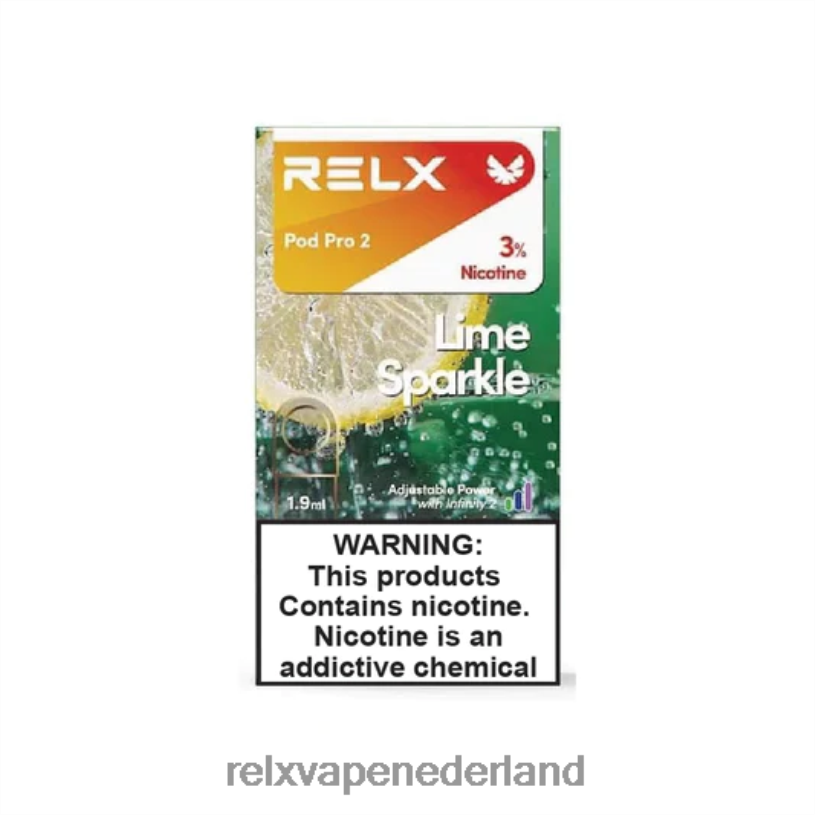 RELX pod pro 2 - 3 pods limoen sprankelende sprite PHRB96 RELX Vape Pods