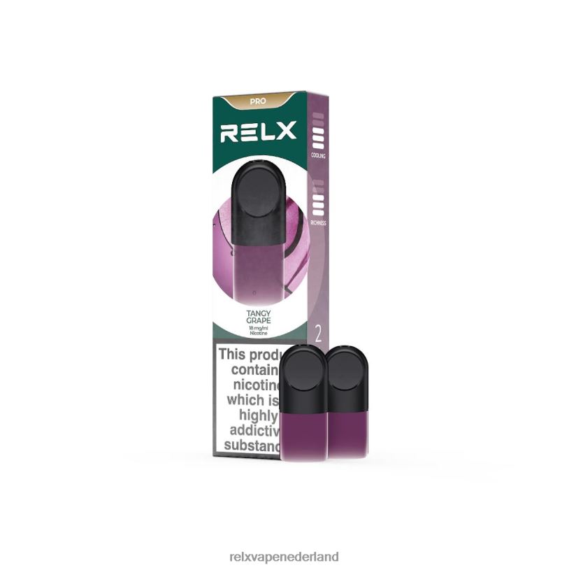 RELX pod pro - 2 pods pittige druif PHRB8 RELX Pods Nederland