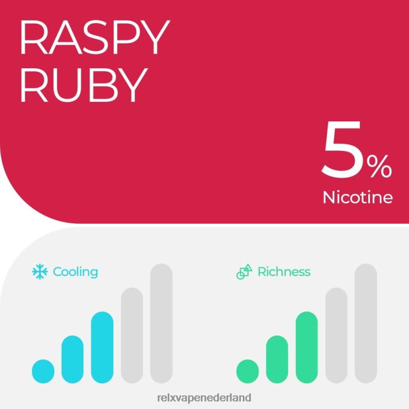 RELX pod pro - 2 pods robijnrode framboos PHRB9 RELX Vape Disposable