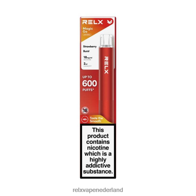 RELX MagicGo ga600 aardbei barstte PHRB37 RELX Vapes Review