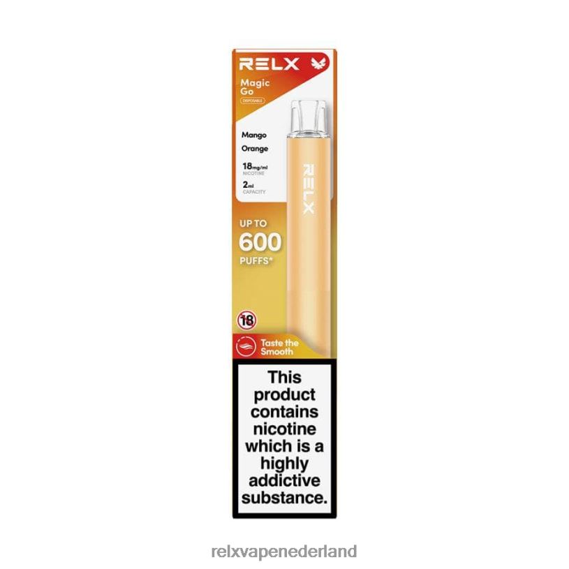 RELX MagicGo ga600 mango-sinaasappel PHRB38 RELX Vape Shop