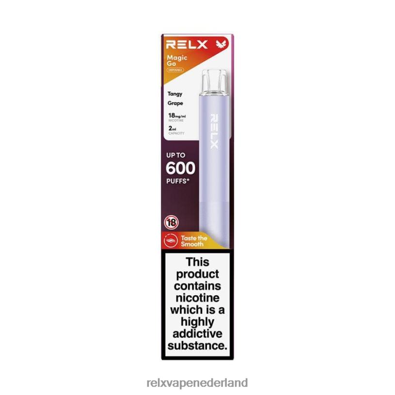 RELX MagicGo ga600 pittige druif PHRB42 RELX Vape Nederland
