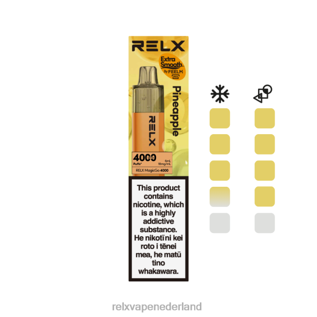 RELX Vape Nederland - RELX MagicGo 4000 wegwerpdamp ananas NTVNN1