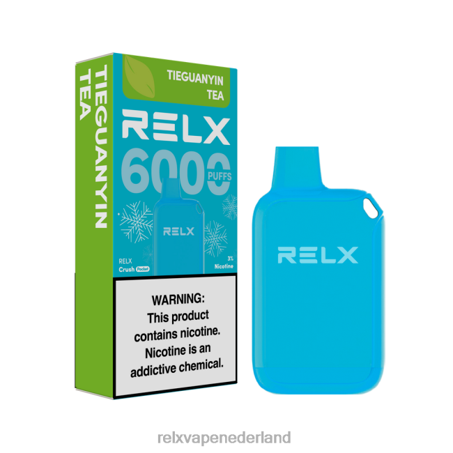 RELX Vape Nederland - RELX Crush Pocket 6000 ijskoud tieguanyin thee NTVNN22