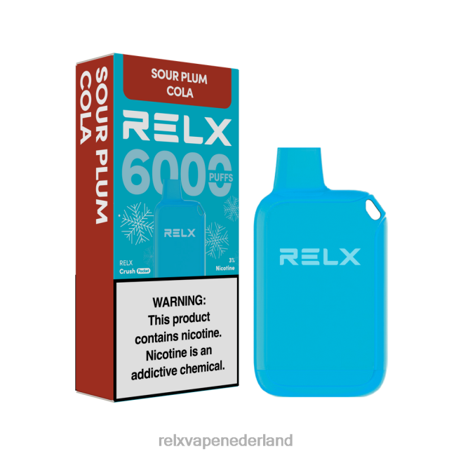 RELX Vapes Review - RELX Crush Pocket 6000 ijskoud zure pruimcola NTVNN19
