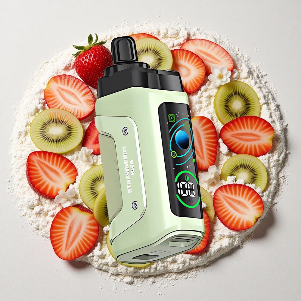 Razz Bar 45000 Puffs Wegwerp Vape Aardbei Kiwi Met 650 Mah Batterij, Type-C Oplaadbaar, 20 mg/ml Nicotine Sterkte