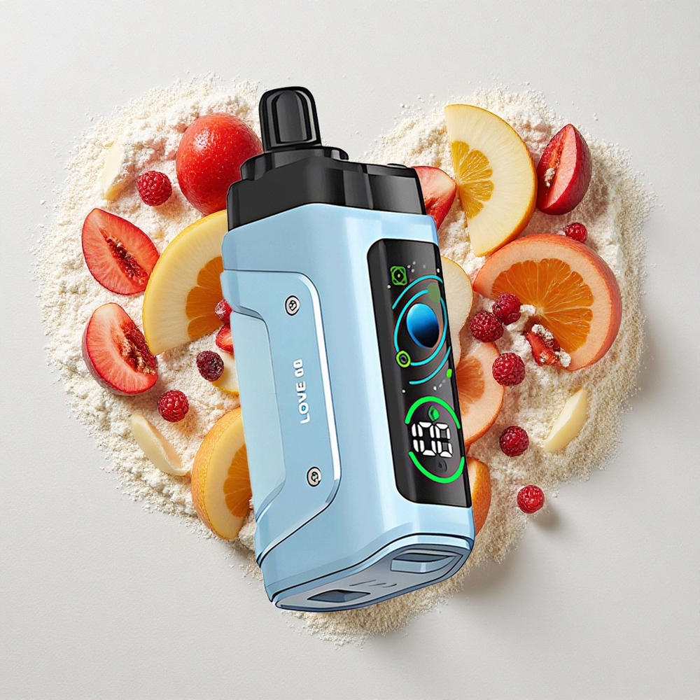 Razz Bar 45000 Puffs Wegwerp Vape Liefde 66 Aanpasbare Luchtstroom 1.0 Ohm Mesh Coil Type-C Oplaadbaar 20 mg/ml Nicotine