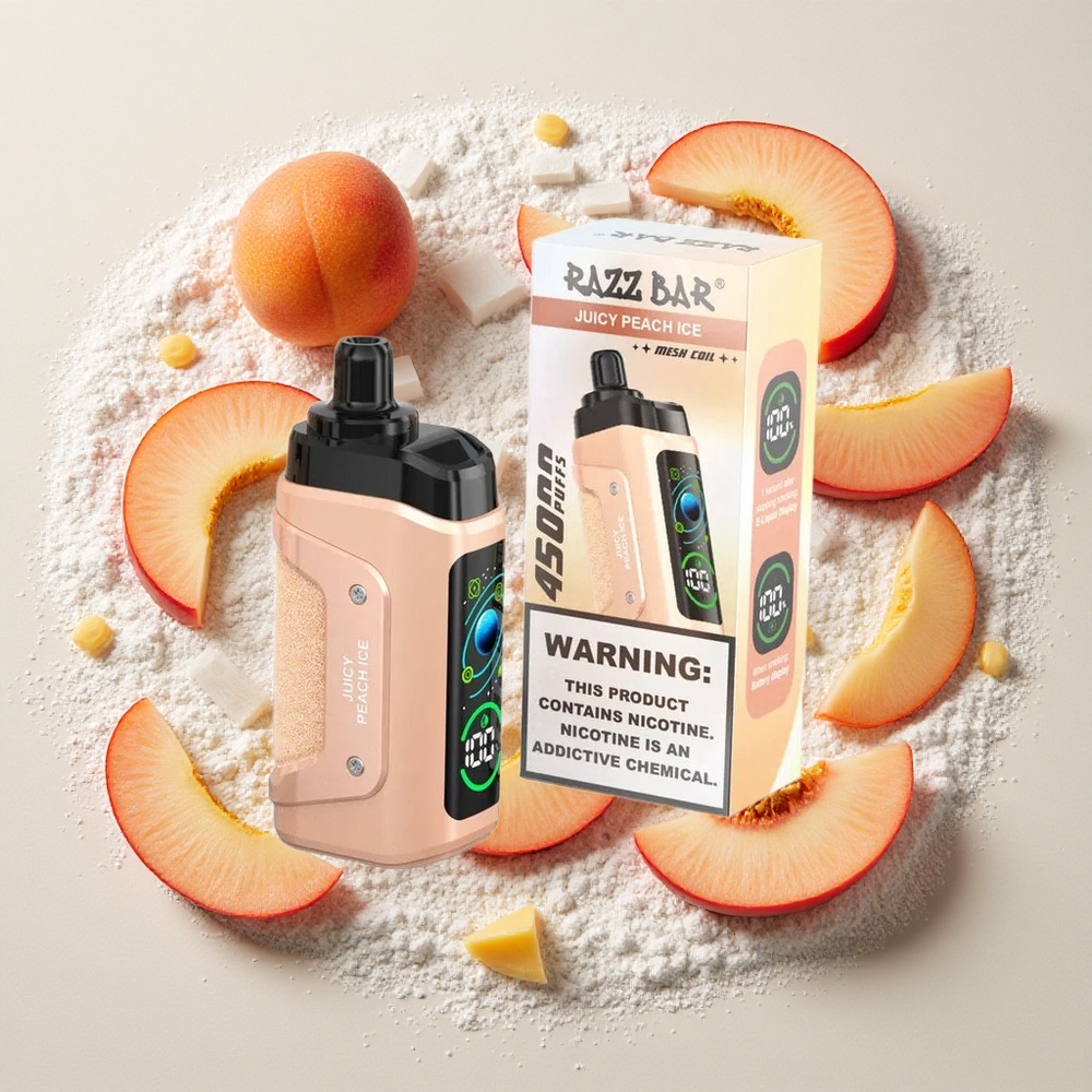 Razz Bar 45000 Puffs Wegwerp Vape Sappige Perzik Ijs
