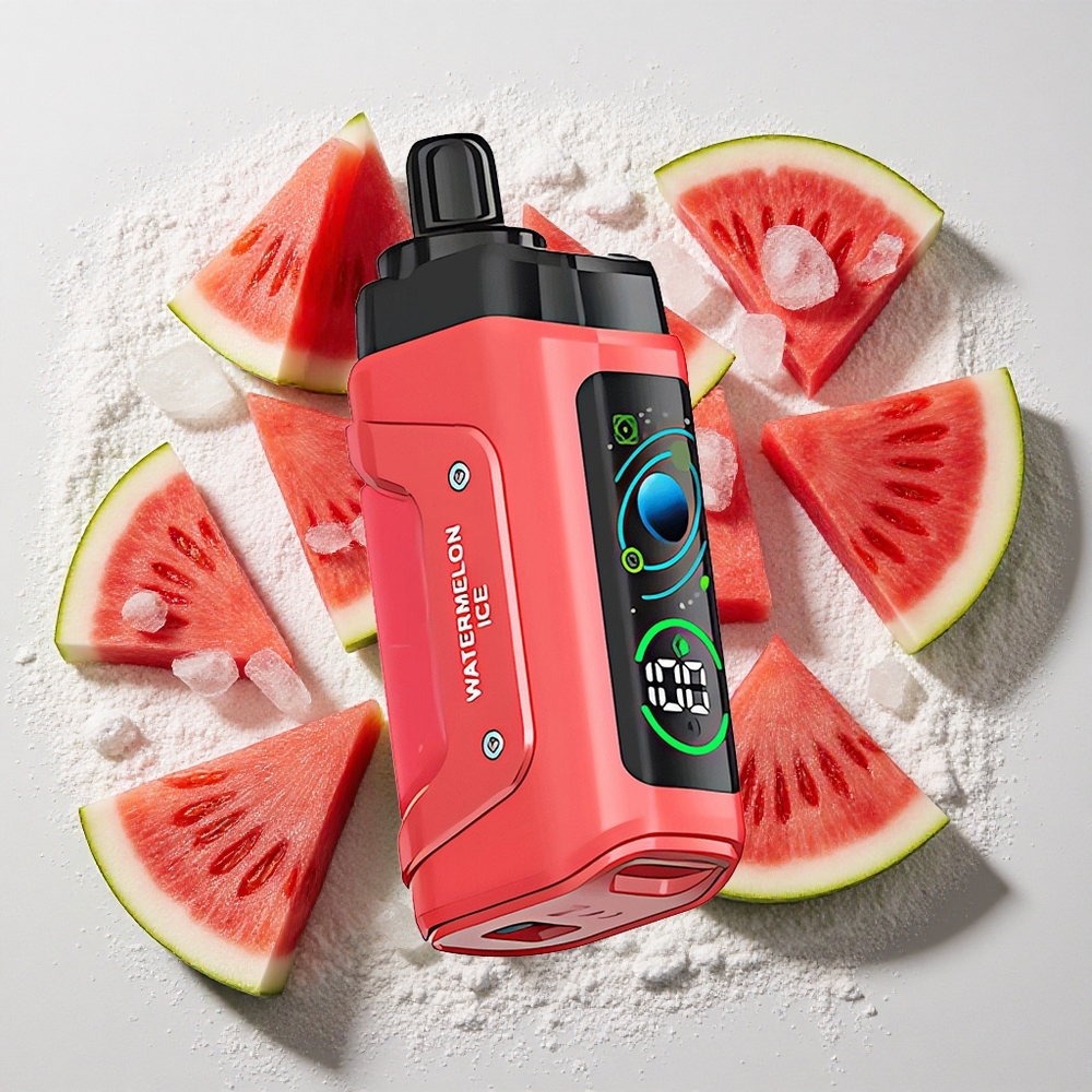 Razz Bar 45000 Puffs Wegwerp Vape Watermeloen Ijs 650 Mah Batterij, Type-C Oplaadbaar, 20 mg/ml Nicotine Sterkte