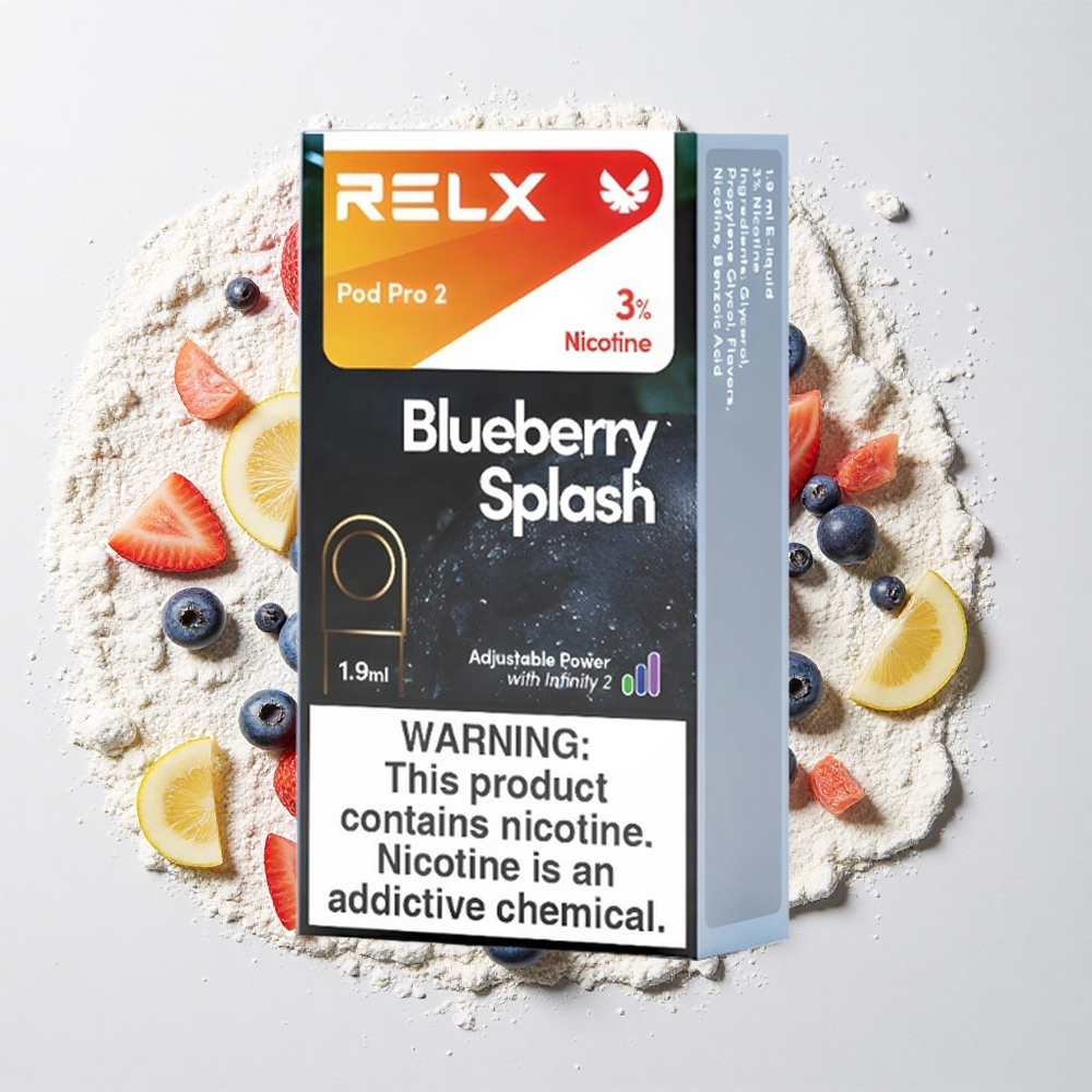 RELX Pod Pro 2 600 Puffs Blauwe Bes Smaken Nicotinegehalte:3% Vloeistofcapaciteit:1.9ml