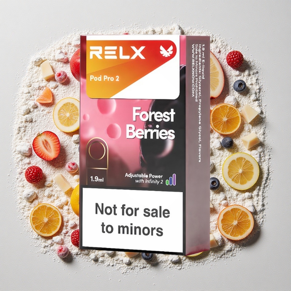 RELX Pod Pro 2 600 Puffs Bosbessen 0% Nicotine 1.9ml