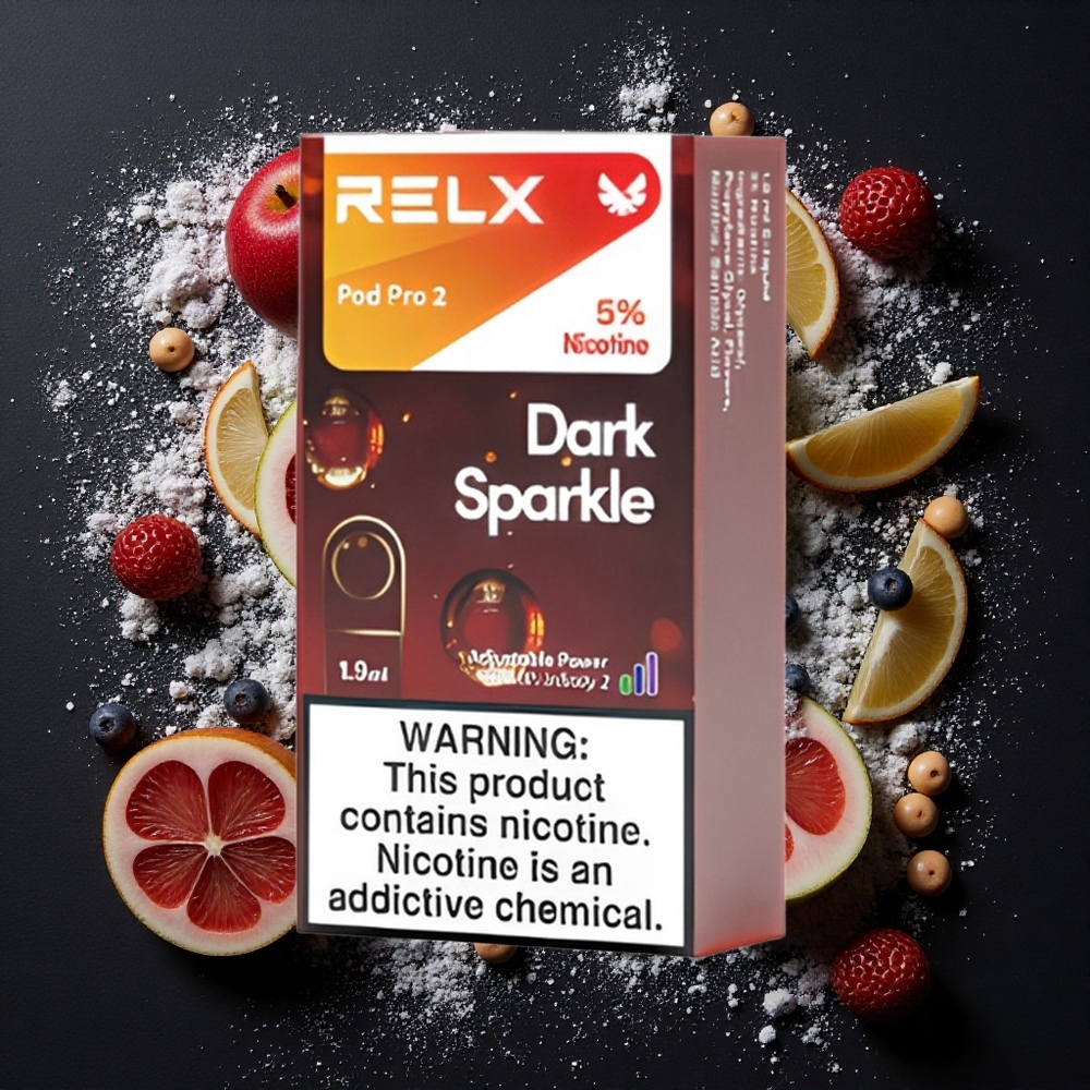 RELX Pod Pro 2 600 Puffs Donkere Sparkel Nicotine 5%, Capaciteit 1.9ml