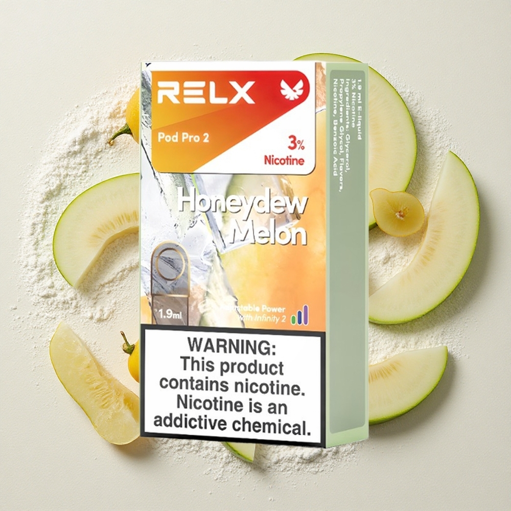 RELX Pod Pro 2 600 Puffs Honingdriepekalkoen Vape Device Nicotinegehalte: 3%, Tankinhoud: 1.9ml