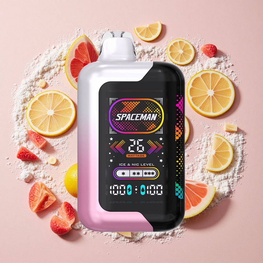 SMOK SPACEMAN SP40000 Wegwerp Vape Roze Limonade 40000 Puff 20ml Vloeistof 1000mAh Batterij 2.28" LED Scherm Type-C Oplaadpoort