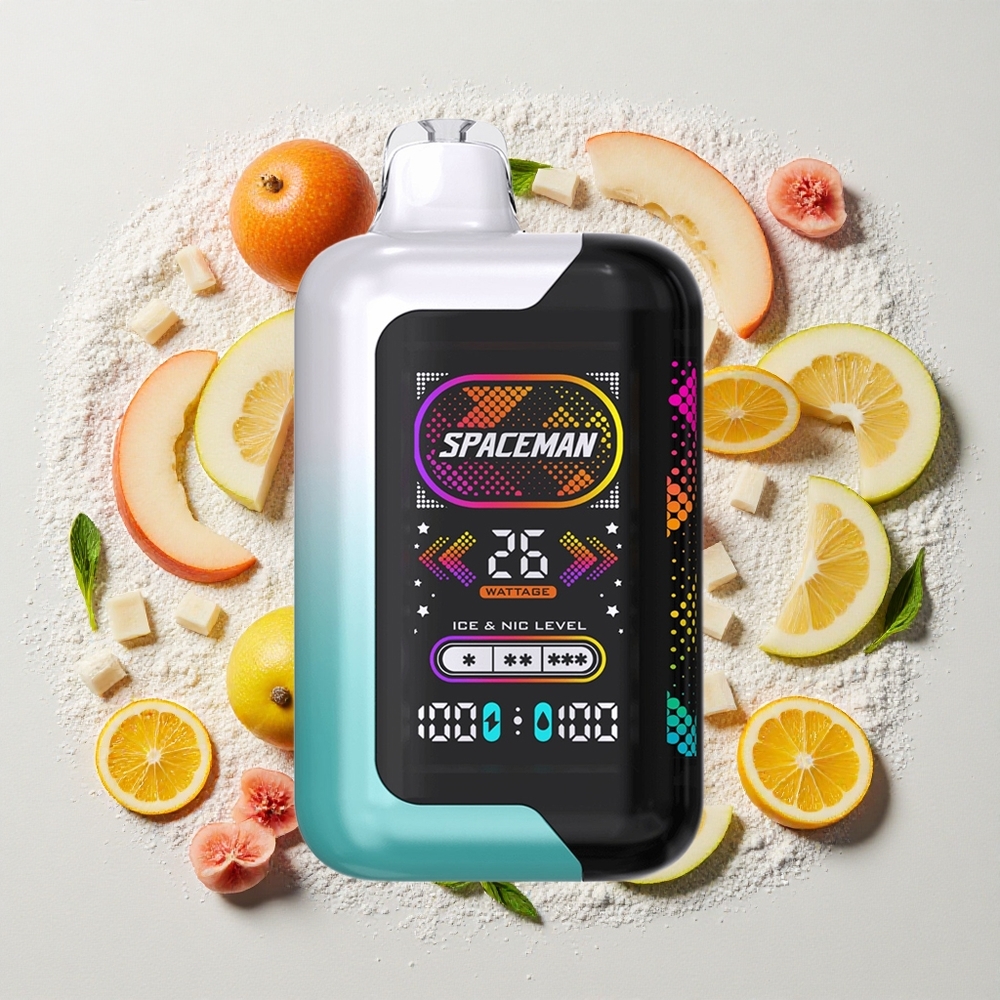 SMOK SPACEMAN SP40000 Wegwerp Vape Verse Munt 40000 Puffs 20ml Vloeistof 1000mAh Batterij 2.28" LED Scherm Type-C Opladen