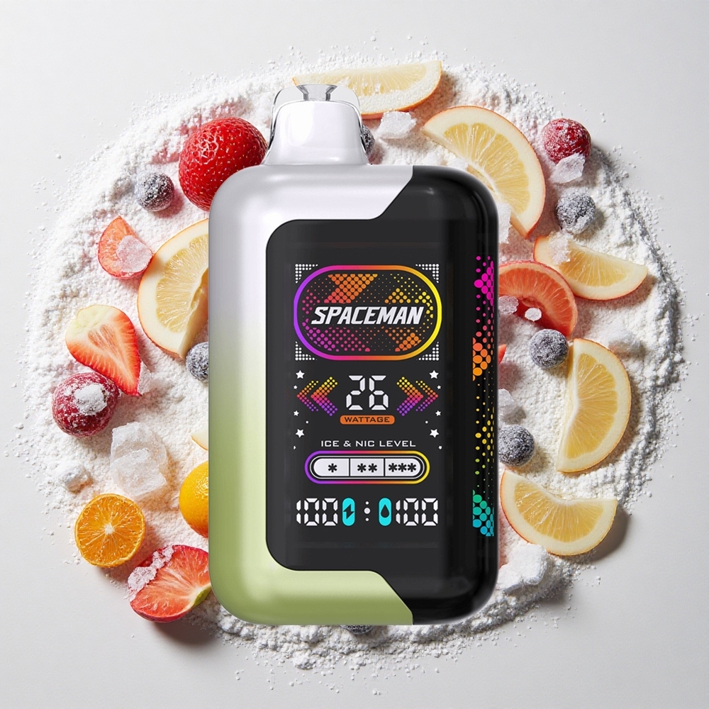 SMOK SPACEMAN SP40000 Wegwerp Vape Witte Druif IJs Geïntegreerde batterijcapaciteit: 1000mAh E-vloeistof capaciteit: 20ml